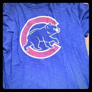 47 Brand Vintage fade Chicago Cubs fan t-shirt